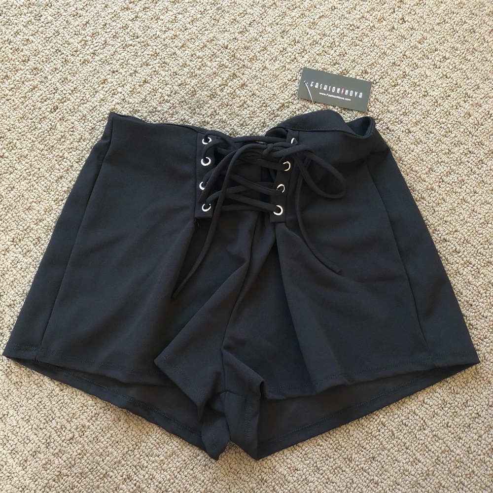 NWT Lace Up Shorts